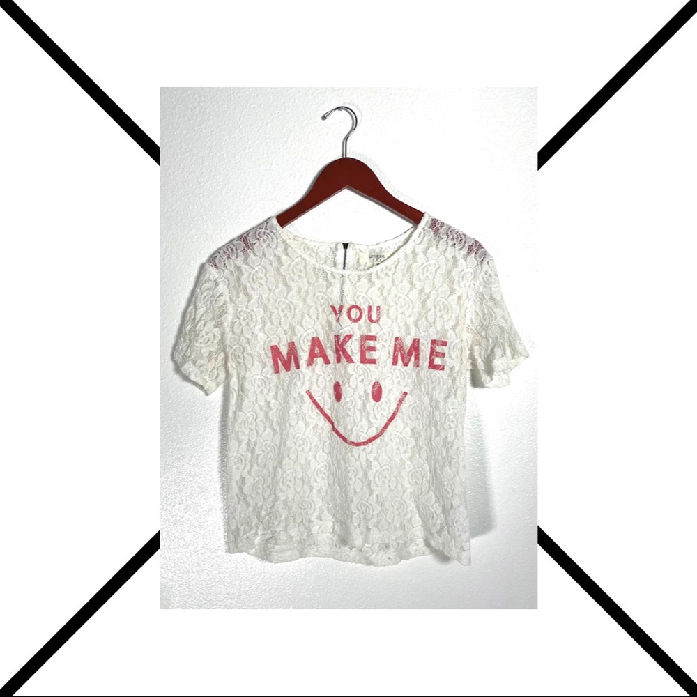 Umgee“ you make me smile”  - short sleeve blouse
